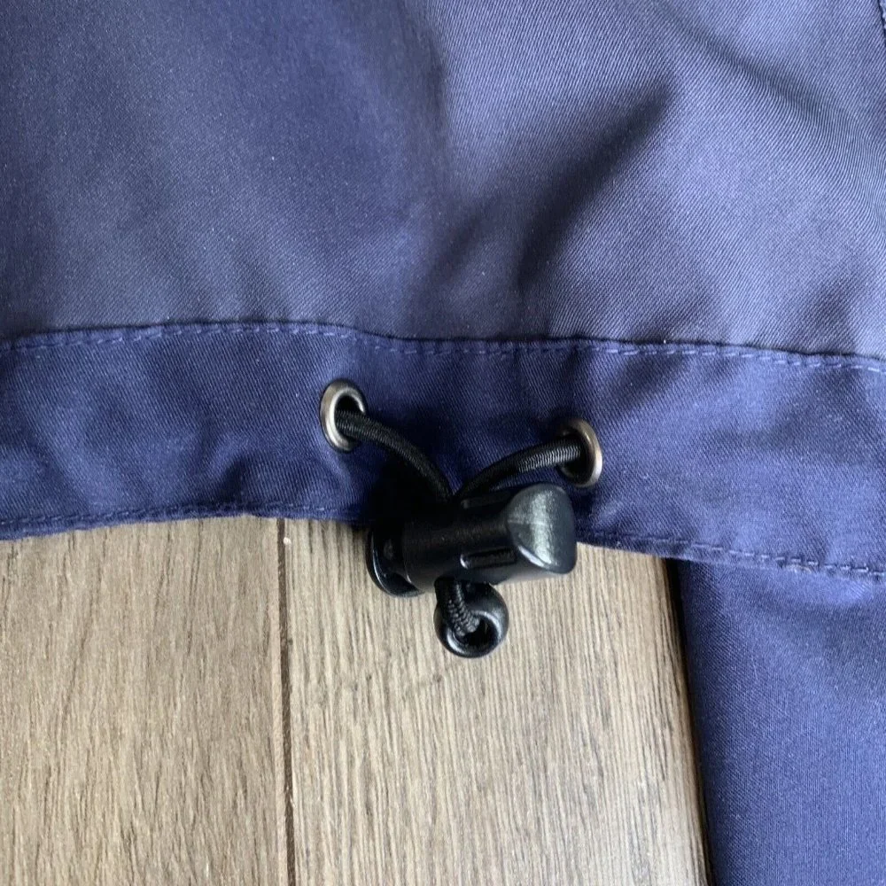 Tri-Mountain Coat Mens L Blue Full Zip Hook & Loop Cuff & Collar NBS Reno Embrod - Picture 12 of 14